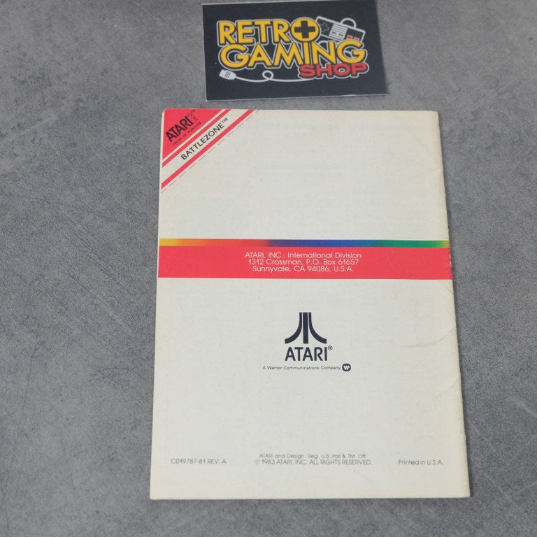 Libretto Battlezone Atari 2600