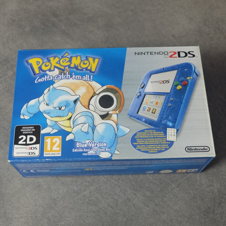 Nintendo 2ds Pokemon Blue Version + Pokemon Oro/Argento/Cristallo