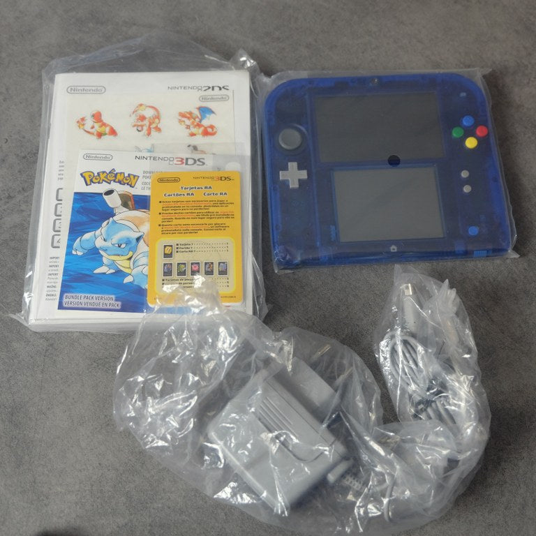 Nintendo 2ds Pokemon Blue Version + Pokemon Oro/Argento/Cristallo