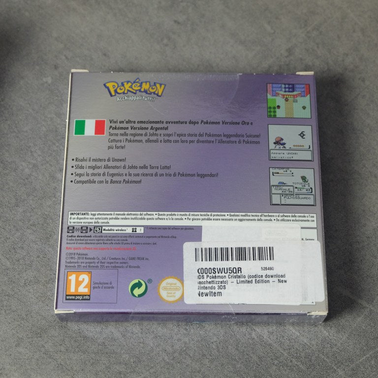 Nintendo 2ds Pokemon Blue Version + Pokemon Oro/Argento/Cristallo